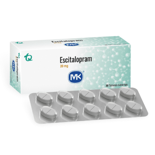 Escitalopram 20 Mg Mk Caja X 30 Tabletas
