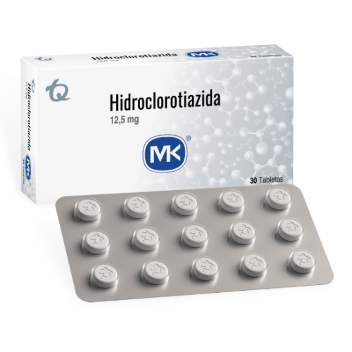 Hidroclorotiazida Mk 12,5 Mg Caja X 30 tabletas