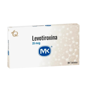levotiroxina 25 mcg caja x 30 tabletas