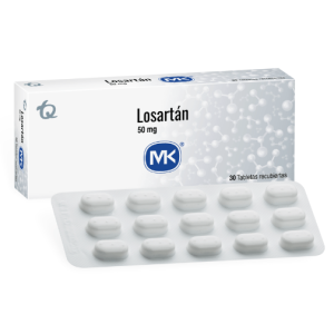 Losartán Mk 50 Mg Caja X 30 tabletas