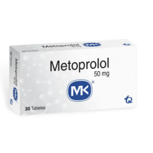 Metoprolol Mk 50 Mg Caja X 30 tabletas
