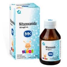 Nitazoxanida Niños 100 Mg/5 Ml granulado para reconstituir a suspensión sabor a frambuesa Frasco X 60 Ml 