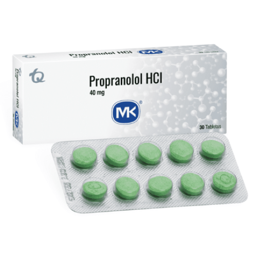 Propranolol HCI Mk 40 Mg Caja X 30 tabletas