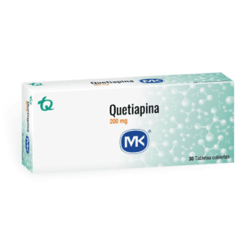 Quetiapina MK 200 miligramos X 30 tabletas