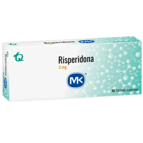 Risperidona MK 3 miligramos X 20 tabletas