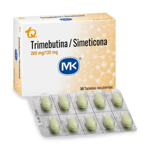 Trimebutina + simeticona 200 Mg/120 Mg Caja X 30 tabletas