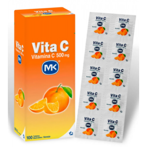 Vita C 500 Mg Naranja Caja X 100 Tabletas Masticables 