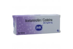 Acetaminofén + codeína 325Mg/30Mg Caja X 30 tabletas