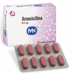Amoxicilina Mk 875 Miligramos X 20 Tabletas