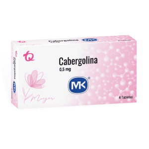 Cabergolina Mk 0,5 Mg Caja X 4 tabletas