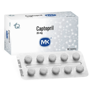 Captopril Mk 25 Miligramos X 30 Tabletas