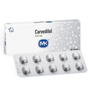 Carvedilol Mk 6,25 Mg Caja X 30 tabletas