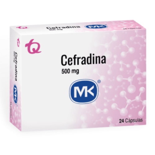 Cefradina Mk 500 Miligramos X 24 Cápsulas