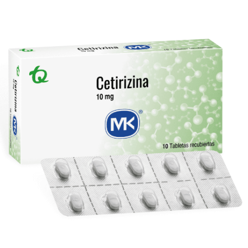 Cetirizina Mk 10 Mg Caja X 10 tabletas