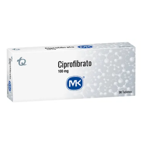 Ciprofibrato Mk 100 Miligramos X 30 Tabletas