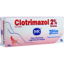 Clotrimazol Mk 2% Crema Vaginal Tubo X 20 gramos 