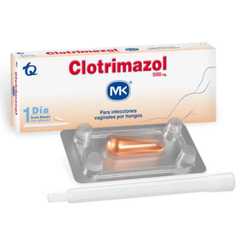 Clotrimazol 500 Mg Caja X 1 Óvulo