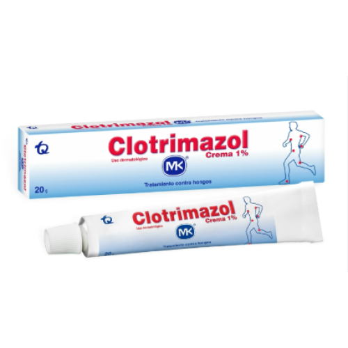 Clotrimazol Mk 1% Tópico tratamiento contra hongos Tubo X 20 Gramos