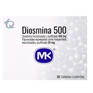 Diosmina Mk 500 Mg Caja X 30 Tabletas