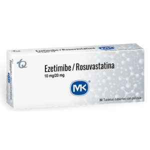 Ezetimibe/ Rosuvastatina 10/20 Mg Caja X 30 Tabletas cubierta con pelicula