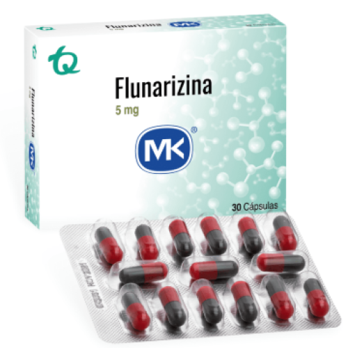 Flunarizina Mk 5 Mg X 30 Cápsulas