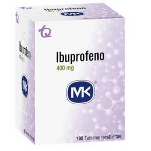 Ibuprofeno Mk 400 Miligramos X 100 Tabletas recubiertas