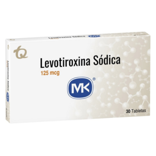 levotiroxina mk 125 mcg caja x 30 tabletas