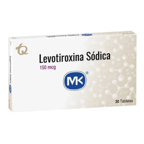 levotiroxina mk 150 mcg caja x 30 tabletas