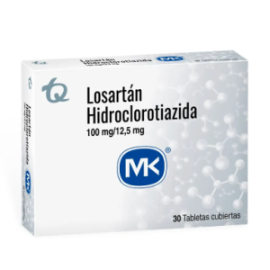 Losartán/HCT MK 100/12.5 miligramos X 30 tabletas cubiertas