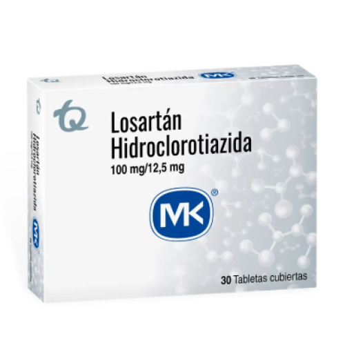 Losartán/HCT MK 100/12.5 miligramos X 30 tabletas cubiertas