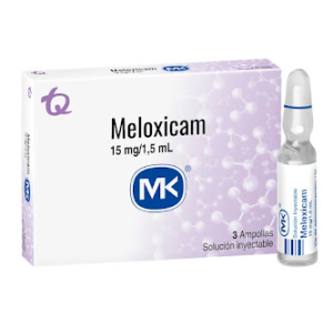 Meloxicam MK 15 Mg solución inyectable X 3 ampollas