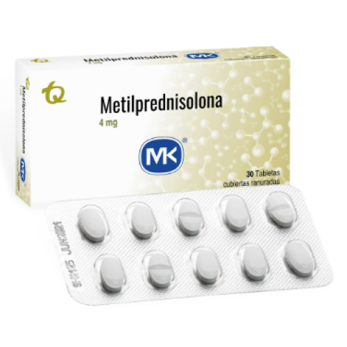 Metilprednisolona 4 Miligramos X 30 Tabletas