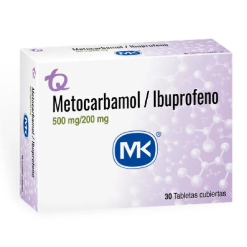 Metocarbamol/Ibuprofeno 500/200 Mg Caja X 30 Tabletas