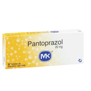 Pantoprazol MK 20 miligramos X 30 tabletas de liberacion retardada