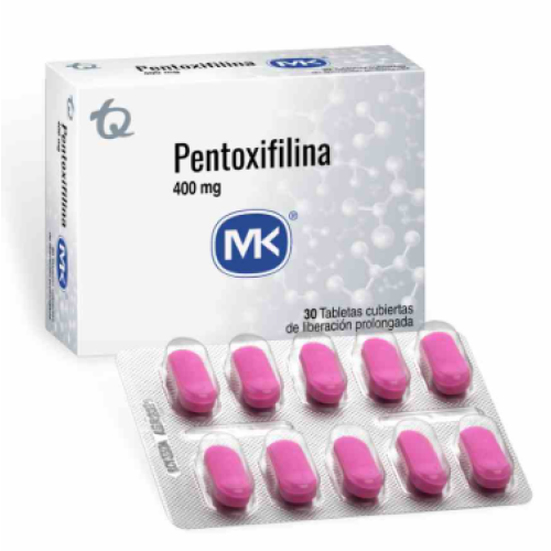 Pentoxifilina Mk 400 Miligramos X 30 Tabletas