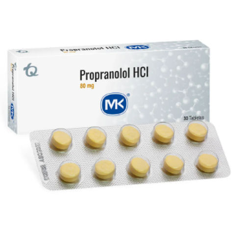 Propranolol Hcl 80 Miligramos X 30 Tabletas