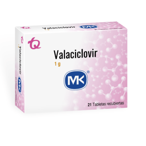 Valaciclovir MK 1 gramo X 21 tabletas