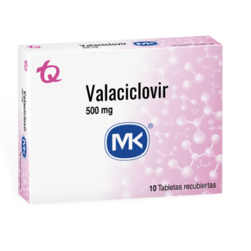 Valaciclovir MK 500 miligramos X 10 tabletas Recubiertas