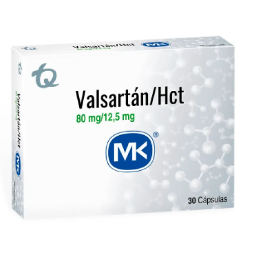 Valsartán + HCT MK 80/12.5 miligramos X 30 cápsulas