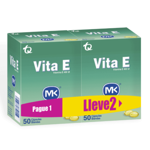 Vit E 400UI Oferta pague 1 lleve 2 Caja X 50 Capsulas blandas