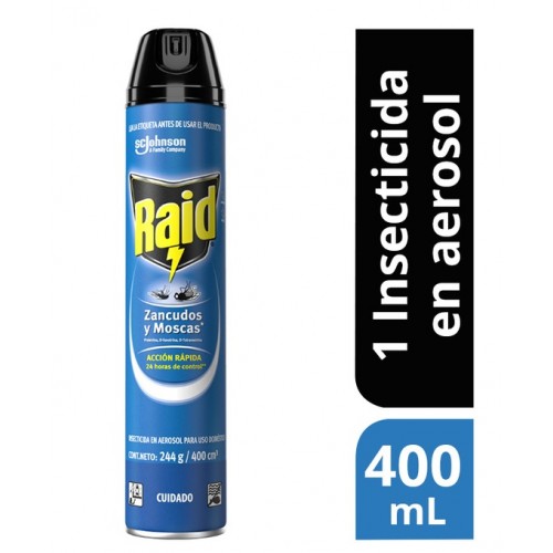 Raid Zancudos y mosquitos Aerosol Lata X 400 Cm3