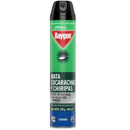 Baygon Insecticida Aerosol Cucarachas Y Chiripas X 339 Mililitros Baygon Insecticida Aerosol Cucarachas Y Chiripas X 339 Mililitros