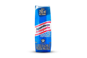 Aguardiente Antioqueño Sin Azucar X 260 Mililitros