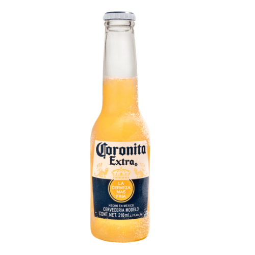 Cerveza Coronita extra 4.5% vol. Frasco X 210 Ml 