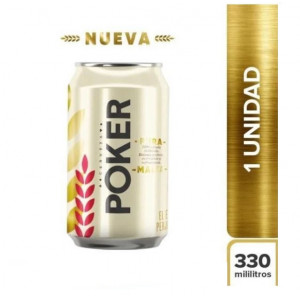 Cerveza Poker Pura Malta Lata X 330 ML