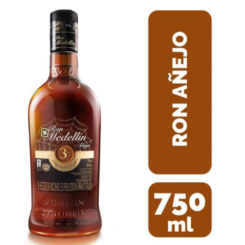 Ron Medellín Añejo Botella X 750 Ml 