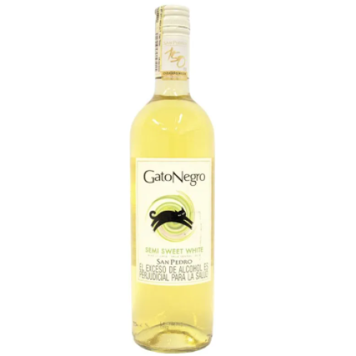 Gato Negro Blanco Semi Sweet X 750 Mililitros