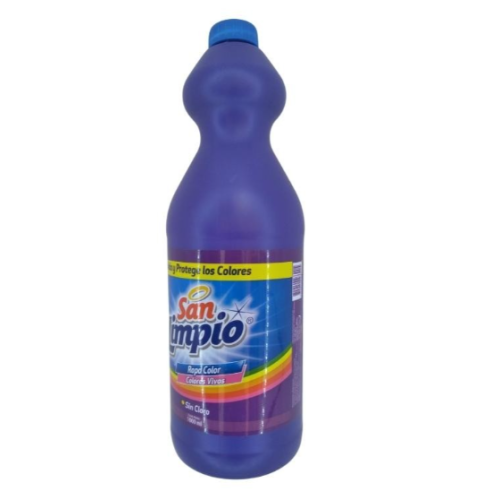 San Limpio Ropa color Colores vivos sin cloro Frasco X 1000 Ml