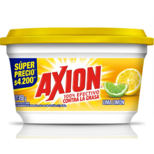 Axion Lima Limón contra la grasa Pote X 450 Gramos