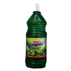 San limpio Lava loza Liquido concentrado Limón Frasco X 500 Ml 